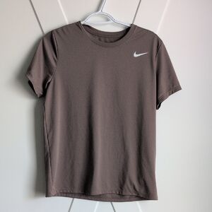 Nike Chocolate Tee with White Swoosh